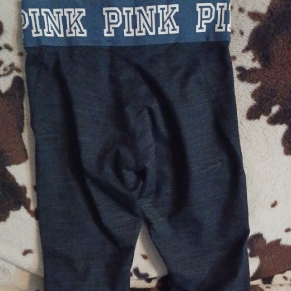 Victoria's Secret PINK Leggings - Blue and White - Picture 5 of 11